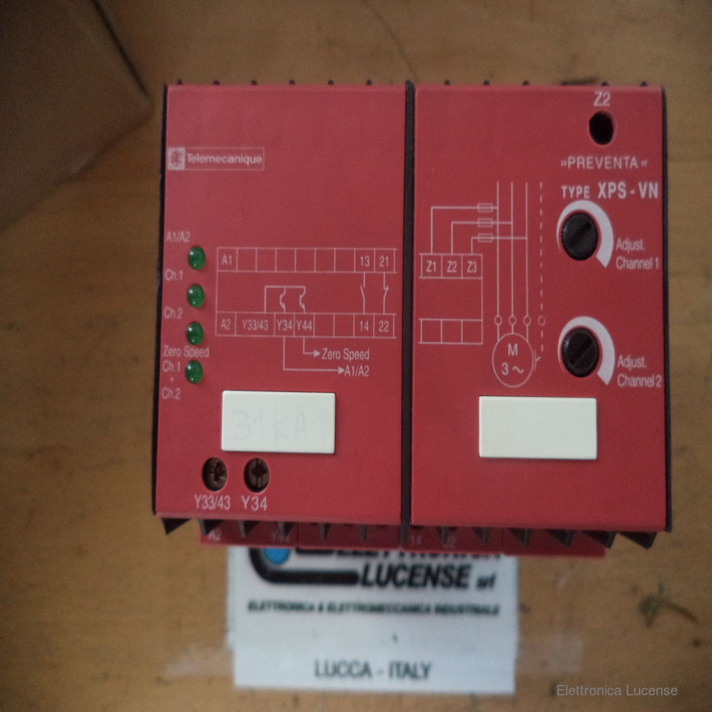 Elettronica Lucense TELEMECANIQUE XPSVN3742 SAFETY RELAY ZERO SPEED