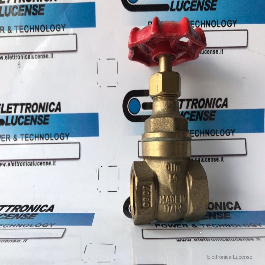 Valvola A Saracinesca In Ottone PN16 1 1/2" | Filettatura F/F | Per Acqua Fino A 80°C - Foto 3