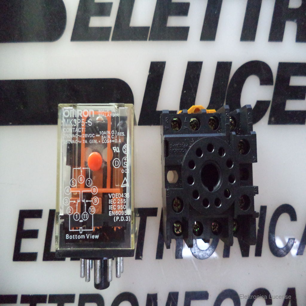 Elettronica Lucense OMRON OMR-MK3P5-S MONOSTABLE RELAY 250VAC 7A 24 VAC ...