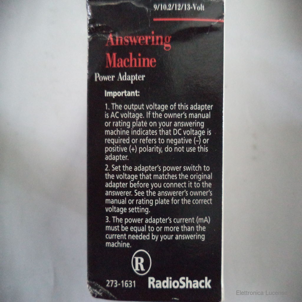 RADIO-SHACK-273-1631-3 RADIO-SHACK-273-1631-3