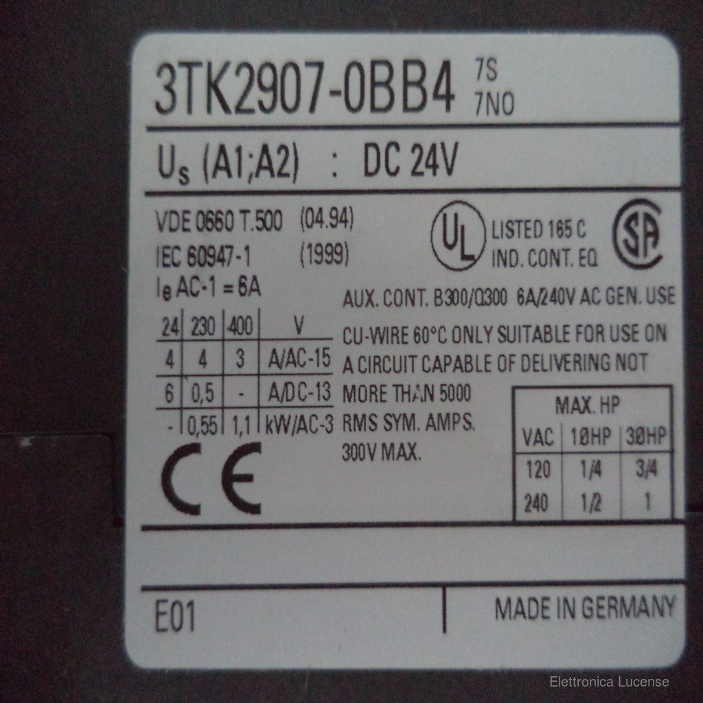 SIEMENS-3TK2907-0BB4-3 SIEMENS-3TK2907-0BB4-3