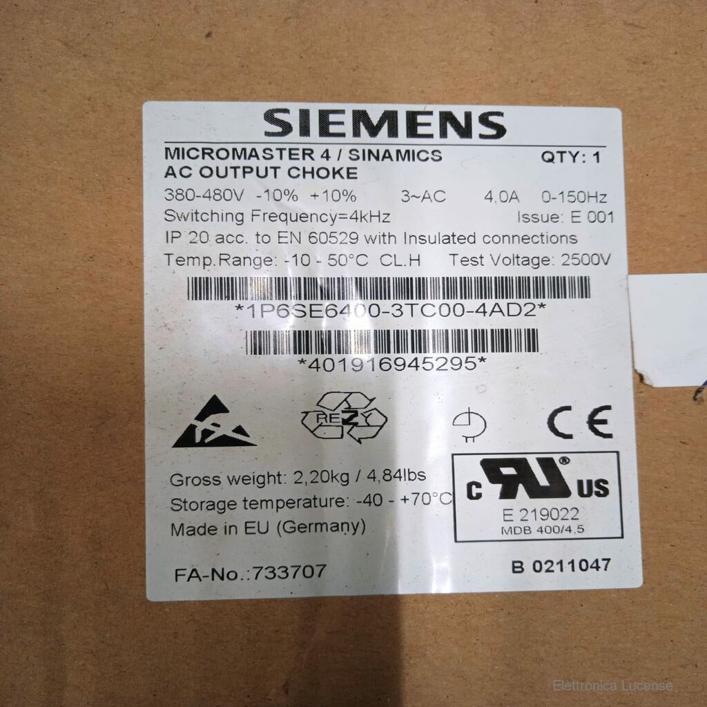 SIEMENS-6SE6400-3TC00-4AD2-3 SIEMENS-6SE6400-3TC00-4AD2-3