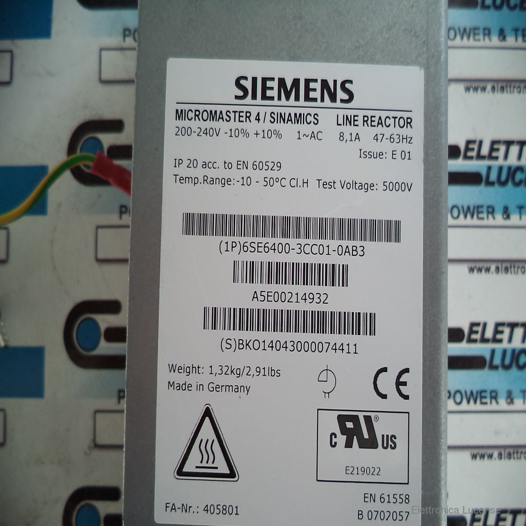 SIEMENS-6SE64003CC010AB3-3 SIEMENS-6SE64003CC010AB3-3
