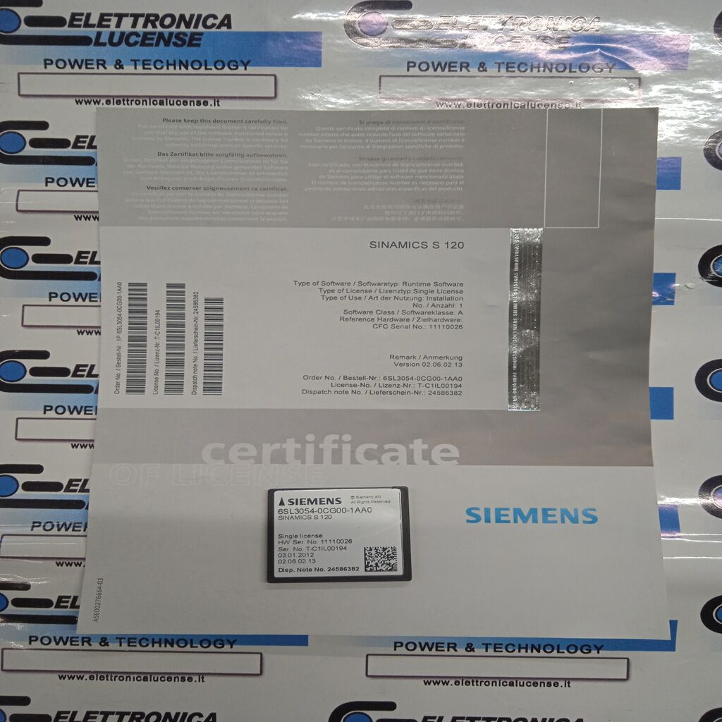 SIEMENS-6SL3054-0CG00-1AA0-3 SIEMENS-6SL3054-0CG00-1AA0-3