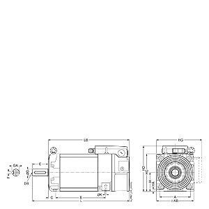 SIEMENS 1PH8133-1DD00-2BA1-Z-X01